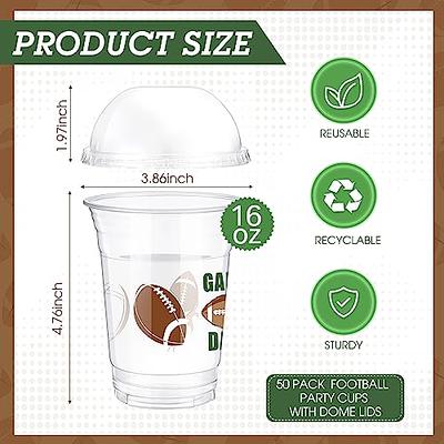 Sports Party Cups Reusable 16oz Party Cups Cups W/lids & 