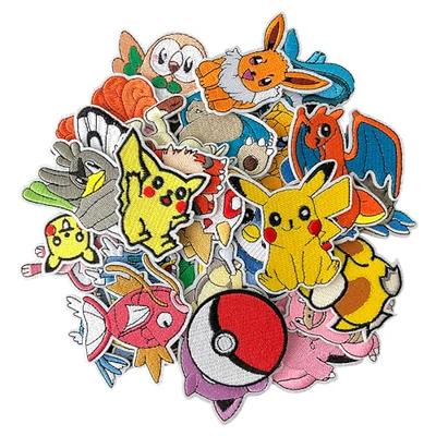 30PCS Anime Iron-on Patches, Embroidered Decorative Patches