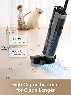 Cordless Wet Dry Vacuum Cleaner, Hardwood Floor Cleaner Vacuum Mop All in  One with Self-Cleaning & Air Drying, LED Display, Smart Voice Assistant