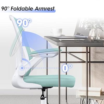 Ergonomic Office Chair, KERDOM Breathable Mesh Desk Chair, Lumbar Support  Computer Chair with Headrest and Flip-up Arms, Swivel Task Chair,  Adjustable Height Gaming Chair 