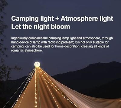 Camping Lantern, LED Camping Lantern With Hanging Hook Silicone  Rechargeable Camping Light Battery Operated Waterproof Tent Light For Patio  Garden