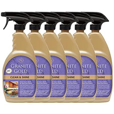 Granite Gold Polish Spray, Streak-Free Shine for Granite, Quartz, Marble,  Travertine, Natural Stone Countertops, 24 Fl Oz (Pack of 1)