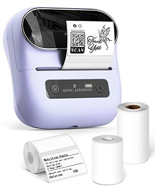  JADENS Label Makers, Bluetooth Label Printer for Barcode,  Address, Clothing, Mailing, Small Business, Home, Portable Label Maker  Compatible with iOS & Android, with 1Pack 50 30mm Label 132*91*61mm :  Office Products