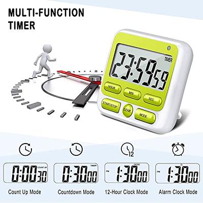 Kitchen Timer Digital Timers For Cooking Magnetic Count Up Or Countdown  Timer Clock With Large Lcd Display And Loud Alarm