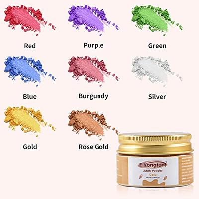 E-Kongton Burgundy Edible Luster Dust: 7 Grams Edible Glitter for Drinks,  Fondant, Cake Decorating, Cookie, Chocolates and More, Food Grade Dust on  Shine, Edible Metallic Powder, Vegan & Gluten Free - Yahoo