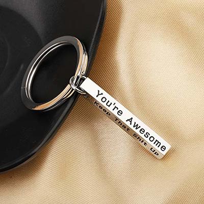 QIIER Inspirational Keychain You Are Awesome Keep That Shit Up Keychain Gift  For Friend (bar keychain) - Yahoo Shopping