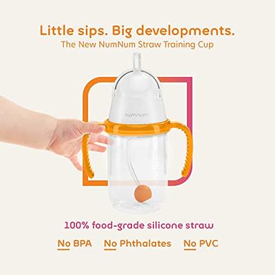 NumNum Silicone Baby Cup for Infant, 4+ months, & Toddler - 2oz Non-Slip &  Easy To Grip Training Cups - Perfect for Little Tiny Hands of Babies To