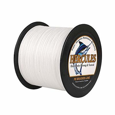 HERCULES Super Strong 300M 328 Yards Braided Fishing Line 50 LB Test for  Saltwater Freshwater PE Braid Fish Lines 4 Strands - White, 50LB (22.7KG),  0.37MM - Yahoo Shopping