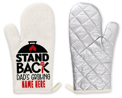 Custom Name Oven Mitt Get Dad Or Mom A Unique Gift & Design Him His Own  Glove - Yahoo Shopping