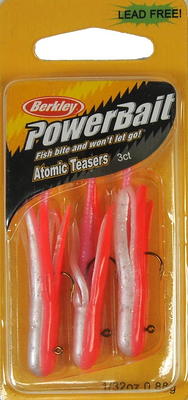 Berkley PowerBait Pre-Rigged Atomic Teasers Fishing Bait, Pink