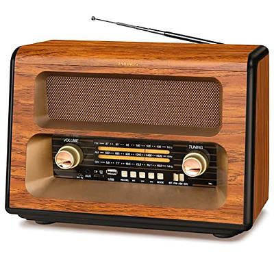 Sangean Internet Radio/AUX/AirMusic App/USB Playback and Internet Radio/ Internet DAB/AUX/-Digital Wooden Radio WFR-32 - The Home Depot