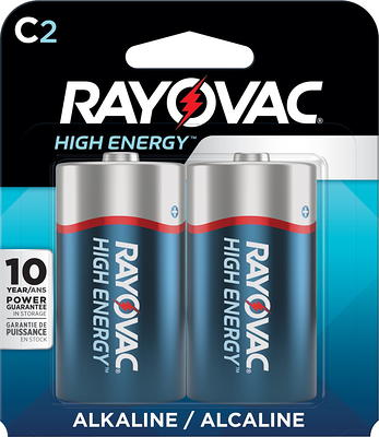 Rayovac High Energy 9V Batteries (2-Pack), Alkaline 9 Volt