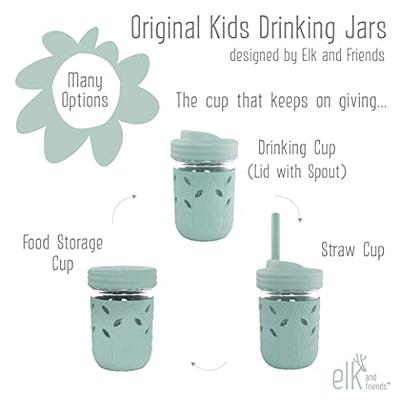 Tiblue Kids & Toddler Cups - Spill Proof Stainless Steel Smoothie Tumblers  with Leak Proof Lids Silicone Straw with Stopper & Sleeve - BPA FREE Snack  Cups for Baby Girls Boys(4 Pack