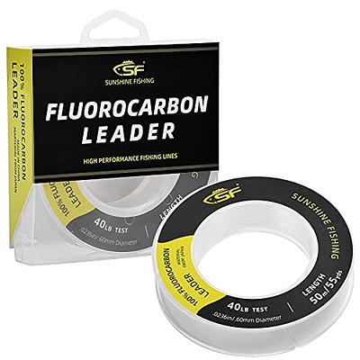 100% Fluorocarbon Leader, 15 lb / 6.8 kg test, .016 in / 0.40 mm dia,  Clear, 50 yd / 46 m