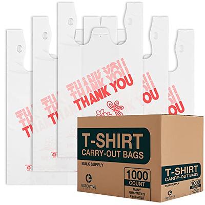 Reli. Plastic Bags Thank You (1000 Count) | White Grocery Bags, Plastic  Shopping Bags with Handles