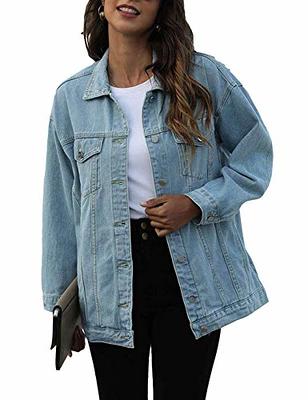 Plus Size Distressed Denim Jacket Plus Size Denim Shacket Plus Jeans