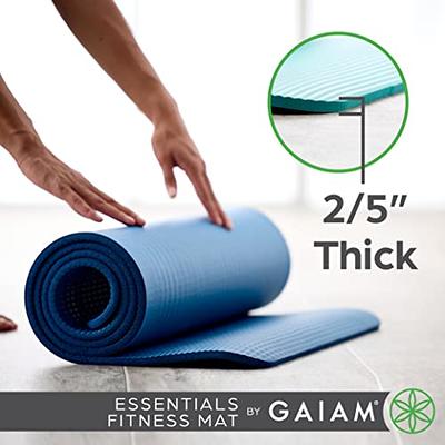 Gaiam Essentials Thick Yoga Mat - Fitness and Exercise Mat with