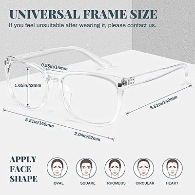 Blue Light Blocking Glasses, Computer Reading/Gaming/TV/Phones Glasses for  Women Men, Anti Eyestrain & UV Glare, Anti Eyestrain, BLACK 