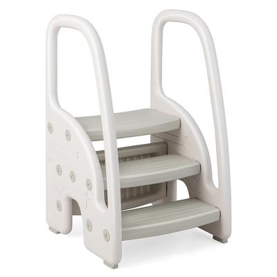 Kids Step Stool for Toddlers with Handles Anti-Skid Non-Slip Pad