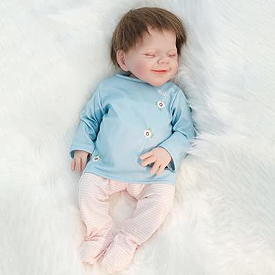 Zlgkjk Reborn Baby Dolls Girl, 18 Realistic Soft Vinyl Silicone Full Body,  Lifelike Sleeping Dolls for Girls, Real Life Baby Doll Gift Set for 3+