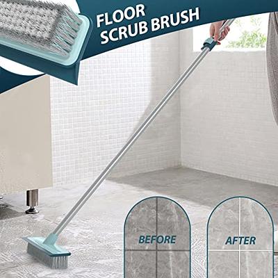 Bonpally Microfiber Mop Floor Cleaning System, Flat Mop for Hardwood Floors,  Floor Scrub Brush and Grout