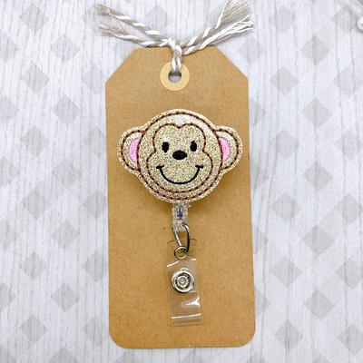 Baby Giraffe Badge Reel  Animal Id Pediatrics Glitter - Yahoo Shopping