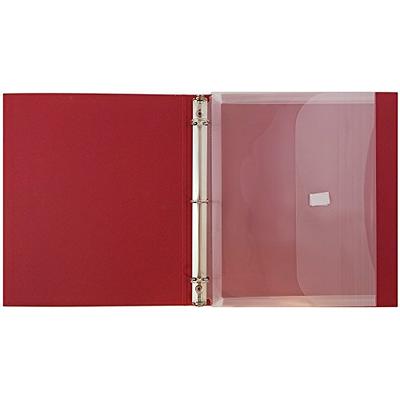 JAM Paper 10 Plastic Envelopes Hook and Loop Closure Clear Pack Of