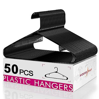 Smartor Plastic Hangers 60 Pack, Heavy Duty Plastic Hangers, Space Saving  Clothes Hangers Plastic, Thick Plastic Hanger Shirt Hangers for Clothes,  Shirts, Blouses and Dress (White) - Yahoo Shopping