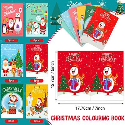 ArtCreativity Christmas Coloring Books for Kids (Bulk), Pack of 12, 8.25  Inch x 11 Inch Big Booklets, Fun Christmas Treats Prizes, Favor Bag  Fillers