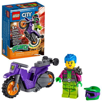 LEGO City Stuntz Wheelie Stunt Bike 60296 Building Set (14 Pieces