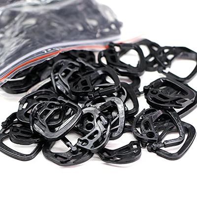 50 Pcs Hook Fastening Buckle Plastic Hooks For Hanging Accessories