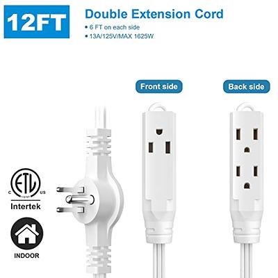 3-Outlet Indoor Polarized Extension Cords, 6 ft.