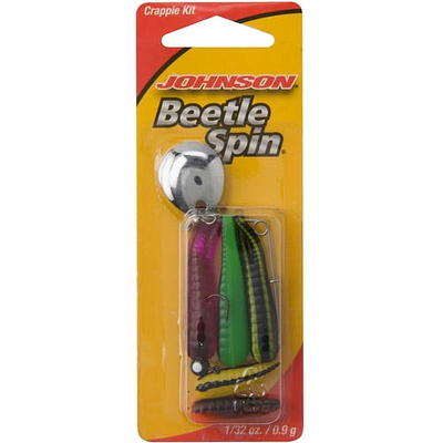 Johnson Beetle Spin Nickel Blade Fishing Hard Bait, Catalpa/Black Stripe,  2in - 1/4 oz - Yahoo Shopping