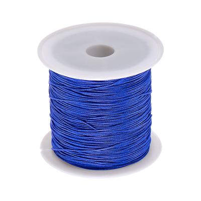 1 Roll Nylon Beading Thread Knotting Cord 0.6mm 50 Yards Satin String,  Sapphire - Yahoo Shopping