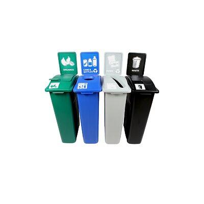 Rubbermaid Commercial Products 92-Gallons Gray Commercial Indoor Recycling  Bin in the Recycling Bins department at