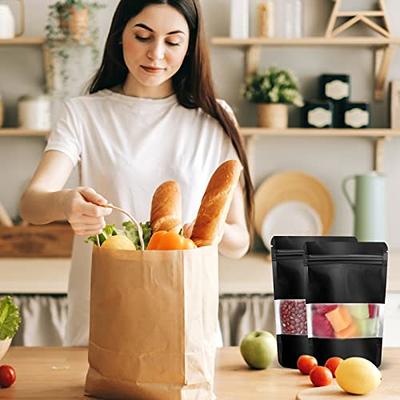 1roll Clear Food Storage Bag, Minimalist Plastic Disposable Food Storage Bag  For Kitchen