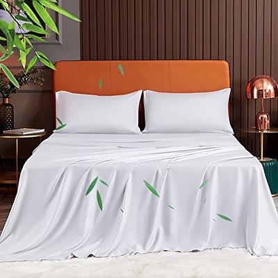 YIYEA King Size Sheets - 100% Organic Bamboo - Luxury Breathable