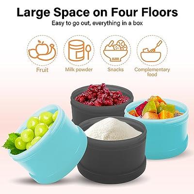 Baby Formula Dispenser Food Containers, Non-Spill Portable Baby Milk Powder  Formula Container Baby Snack Storage Container, BPA Free （LightBlue Grey） -  Yahoo Shopping