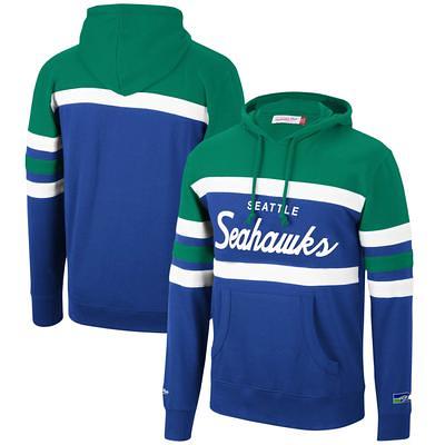 Lids Seattle Seahawks Mitchell & Ness Home Advantage Raglan Short Sleeve  Pullover Hoodie - Royal