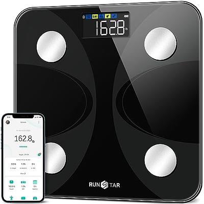 Scales for Body Weight and Fat, Lescale Large Display Weight Scale, High  Accurate Body Fat Scale Digital Bluetooth Bathroom Scale for BMI Heart  Rate, 15 Body Composition Analyzer Sync with Fitness App