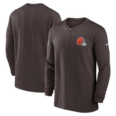 Nike Men's Cleveland Browns Sideline Club Brown Pullover Hoodie