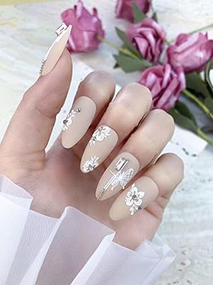 Flower Nail Art Stickers Decals 6Sheets Spring Rose 3D Self-Adhesive Nail Stickers  Flowers Rose Butterfly Design Nail Decals for Nail Art Women Girls Acrylic  Nails Decorations DIY Nail Art Supplies