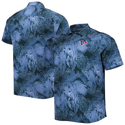 Men's Tommy Bahama Gray LSU Tigers Coconut Point Frondly Fan Camp  IslandZone Button-Up Shirt