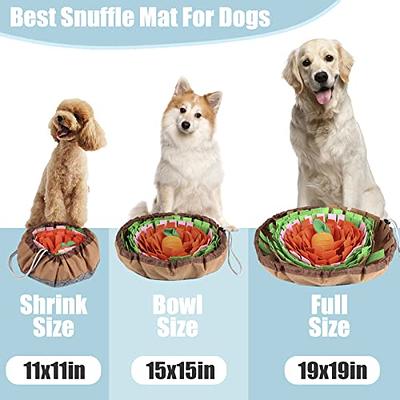 Meilzer Snuffle Mat for Dogs Pet Treats Feeding Mat for Small/Medium Breed  Dogs Non-Slip/Portable/Durable Interactive Dog Puzzle Toys Encourages