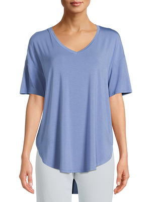 Xersion Womens V Neck Short Sleeve T-Shirt Plus