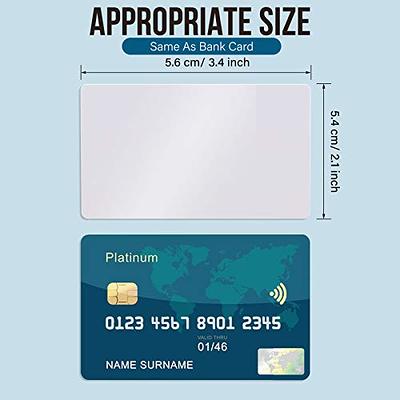 Sublimation Metal Business Cards 0.45 mm Thick 3.4 x 2.1 x 0.018 Inch White  Aluminum Blanks Name Card for Custom Engrave Color UV Print (100 Pieces)