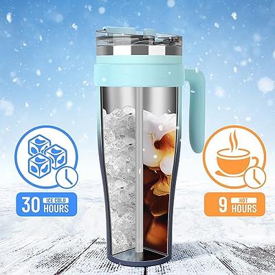 Hydraful 46 oz Insulated Tumbler with handle and leak proof 2-in-1 Straw &  Sip Lid,Stainless Steel V…See more Hydraful 46 oz Insulated Tumbler with