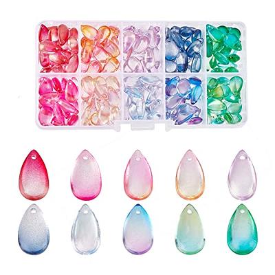 PH PandaHall Teardrop Crystal Beads, 200pcs 10 Color Water Drop Crystal  Glass Beads Transparent Loose Beads Colorful Charms Pendants for DIY Crafts  Earring Jewelry Making Costume Embellishments - Yahoo Shopping