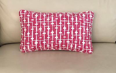 Thibaut Central Park Floral Navy + Pink Throw Pillow