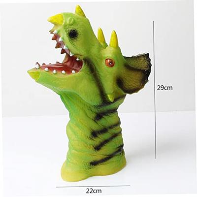 cogo man dinosaur toys dinosaur figures, dinosaur finger puppets, rubber  dinosaur head puppets toys set, bath finger puppets